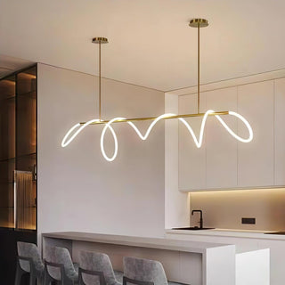 Lustra Lustre Flexible Silicone Courbe Moderne Élégant