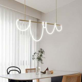 Lustra Lustre Flexible Silicone Courbe Moderne Élégant