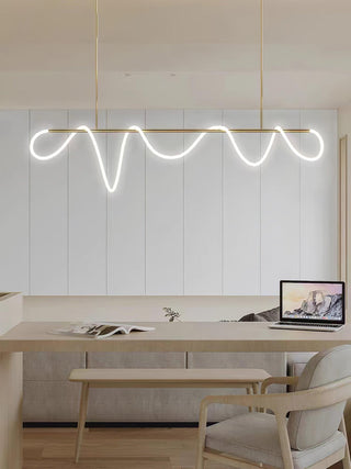 Lustra Lustre Flexible Silicone Courbe Moderne Élégant
