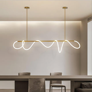 Lustra Lustre Flexible Silicone Courbe Moderne Élégant