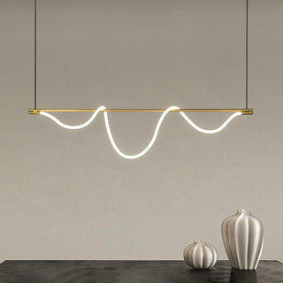 Lustra Lustre Flexible Silicone Courbe Moderne Élégant