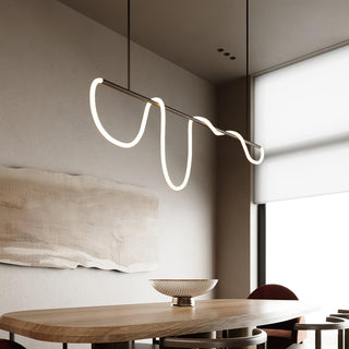 Lustra Lustre Flexible Silicone Courbe Moderne Élégant