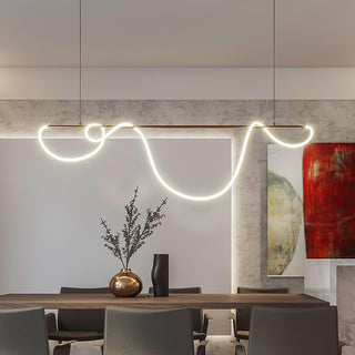 Lustra Lustre Flexible Silicone Courbe Moderne Élégant
