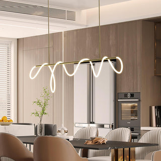 Lustra Lustre Flexible Silicone Courbe Moderne Élégant