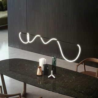 Lustra Lustre Flexible Silicone Courbe Moderne Élégant