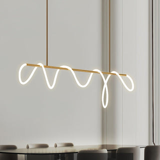 Lustra Lustre Flexible Silicone Courbe Moderne Élégant