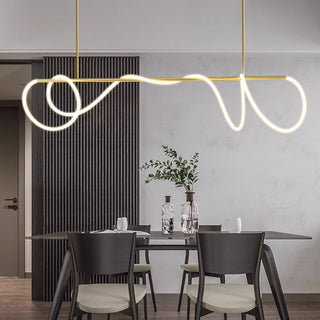 Lustra Lustre Flexible Silicone Courbe Moderne Élégant