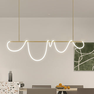 Lustra Lustre Flexible Silicone Courbe Moderne Élégant