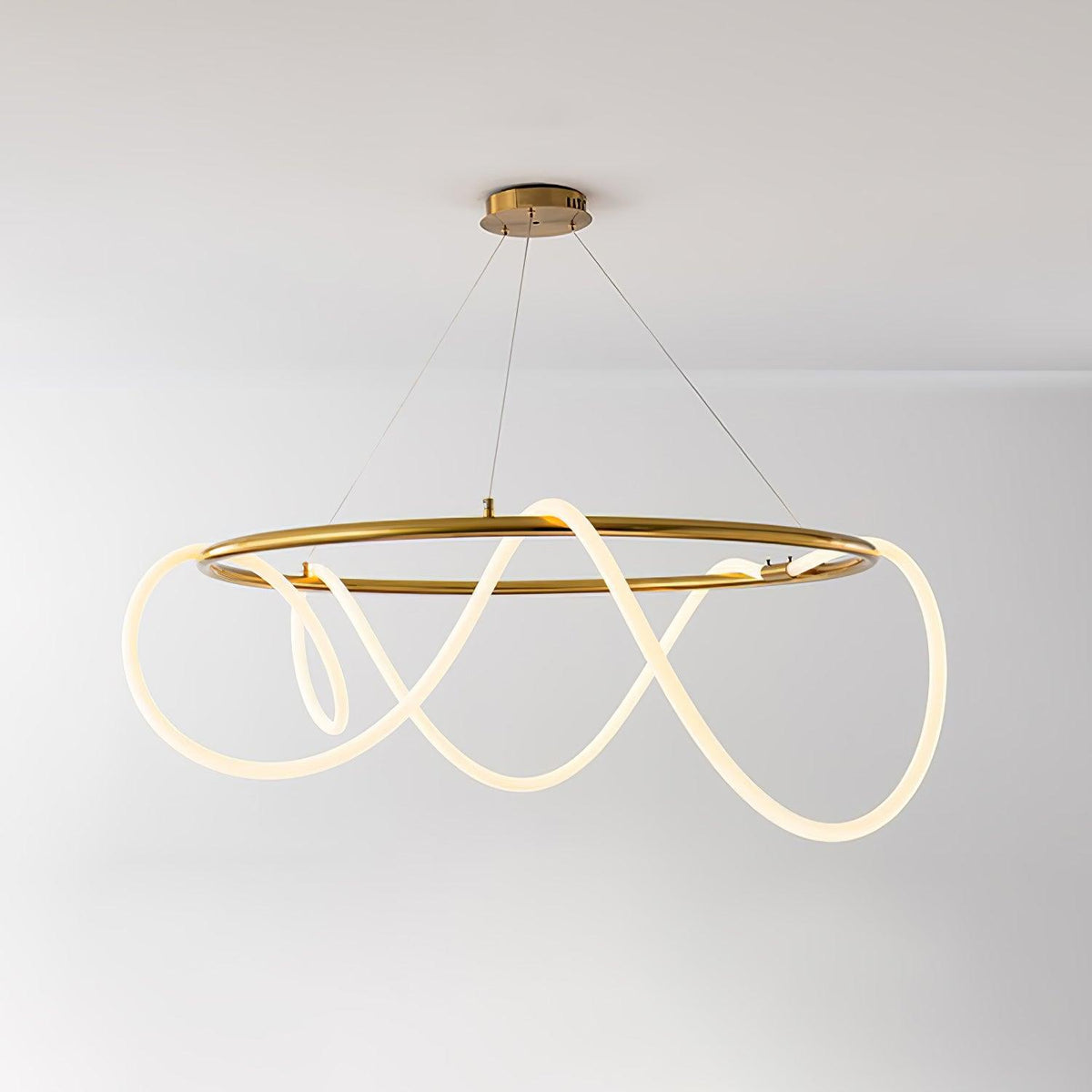 Olvoria Lustre Flexible Silicone Courbe Moderne Élégant