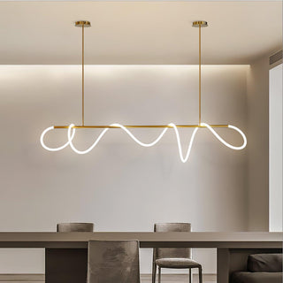 Lustra Lustre Flexible Silicone Courbe Moderne Élégant