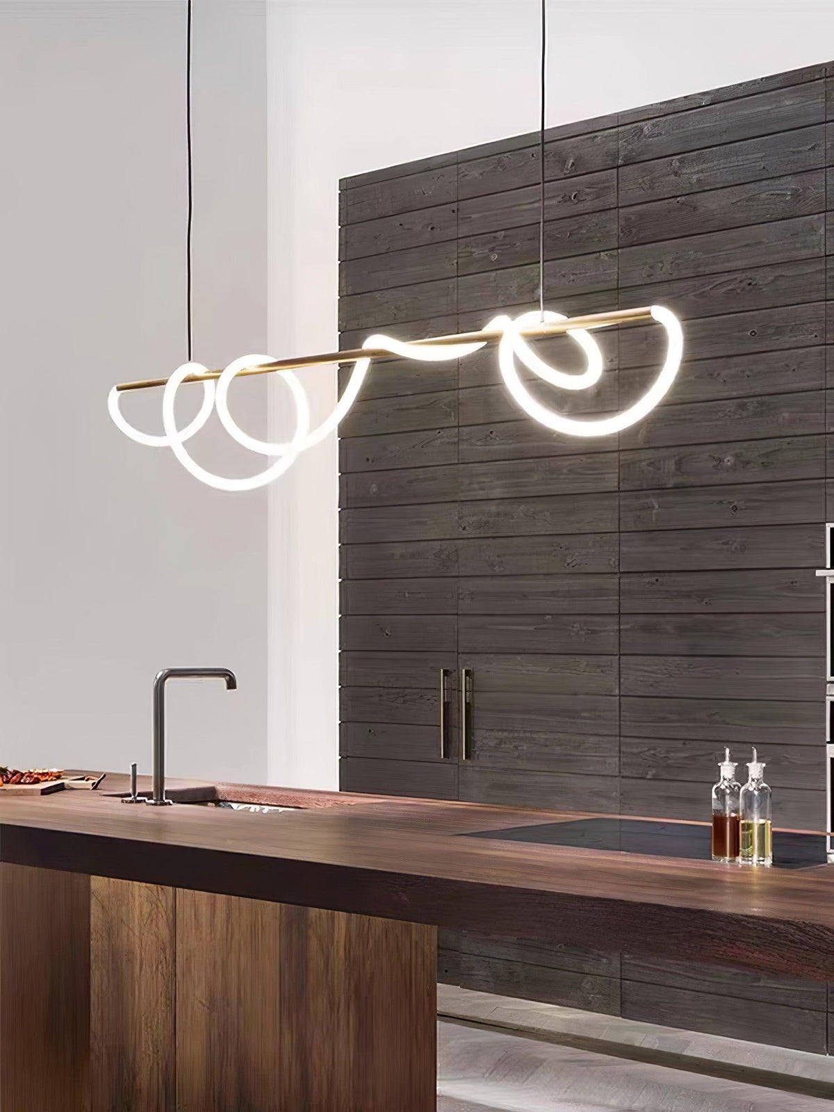Olvoria Lustre Flexible Silicone Courbe Moderne Élégant