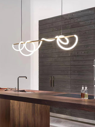Lustra Lustre Flexible Silicone Courbe Moderne Élégant