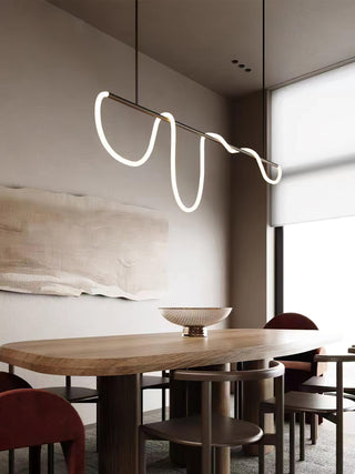 Lustra Lustre Flexible Silicone Courbe Moderne Élégant