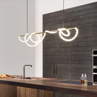 Lustra Lustre Flexible Silicone Courbe Moderne Élégant