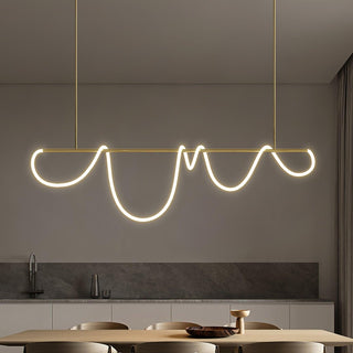 Lustra Lustre Flexible Silicone Courbe Moderne Élégant
