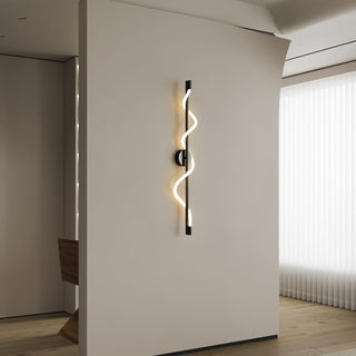 Fidora Applique murale sculpturale en laiton et silicone-Luire