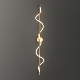 Fidora Applique murale sculpturale en laiton et silicone-Luire