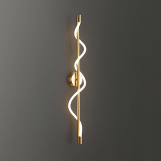 Fidora Applique murale sculpturale en laiton et silicone-Luire