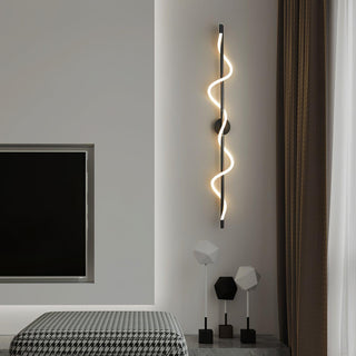 Fidora Applique murale sculpturale en laiton et silicone-Luire