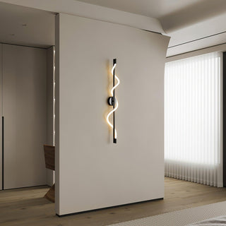 Fidora Applique murale sculpturale en laiton et silicone-Luire