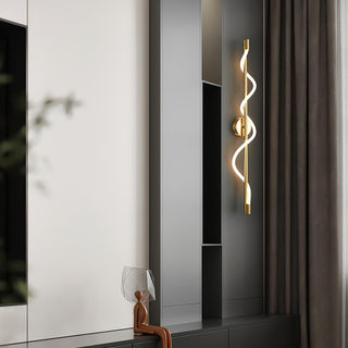 Fidora Applique murale sculpturale en laiton et silicone-Luire