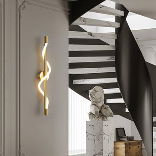 Fidora Applique murale sculpturale en laiton et silicone-Luire