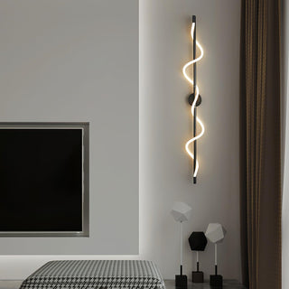 Fidora Applique murale sculpturale en laiton et silicone-Luire