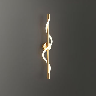 Fidora Applique murale sculpturale en laiton et silicone-Luire