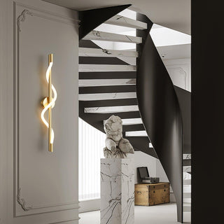 Fidora Applique murale sculpturale en laiton et silicone-Luire