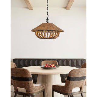 Elmarion Suspension Bois Métal Élégance Naturelle Style Ferme