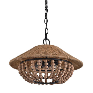 Elmarion Suspension Bois Métal Élégance Naturelle Style Ferme