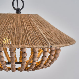 Elmarion Suspension Bois Métal Élégance Naturelle Style Ferme