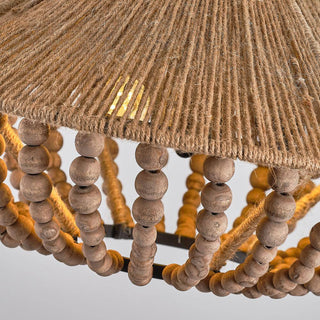 Elmarion Suspension Bois Métal Élégance Naturelle Style Ferme