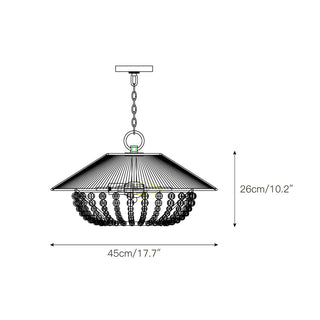 Elmarion Suspension Bois Métal Élégance Naturelle Style Ferme
