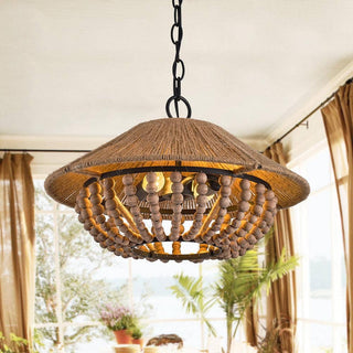 Elmarion Suspension Bois Métal Élégance Naturelle Style Ferme
