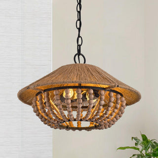 Elmarion Suspension Bois Métal Élégance Naturelle Style Ferme