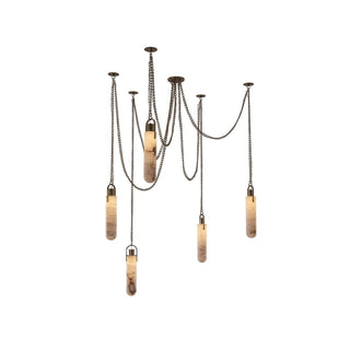 Uphaos Suspension Albâtre Métal Moderne Minimaliste
