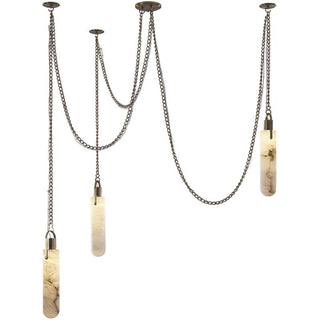 Uphaos Suspension Albâtre Métal Moderne Minimaliste
