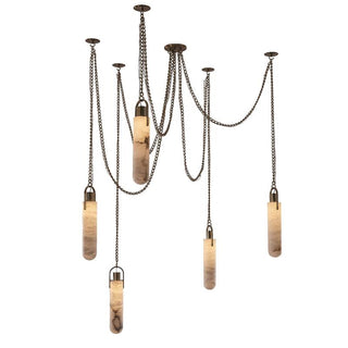 Uphaos Suspension Albâtre Métal Moderne Minimaliste