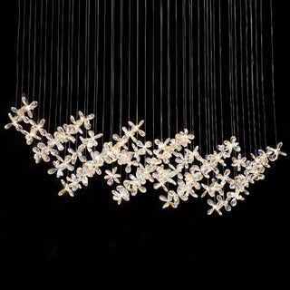 Lustra Lustre Cristal Papillon Bouquet Floral