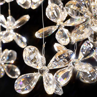 Lustra Lustre Cristal Papillon Bouquet Floral
