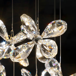 Lustra Lustre Cristal Papillon Bouquet Floral