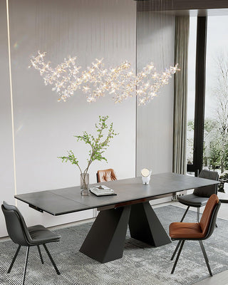 Lustra Lustre Cristal Papillon Bouquet Floral