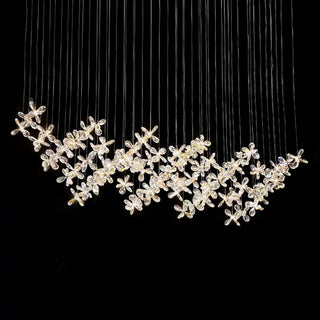 Lustra Lustre Cristal Papillon Bouquet Floral