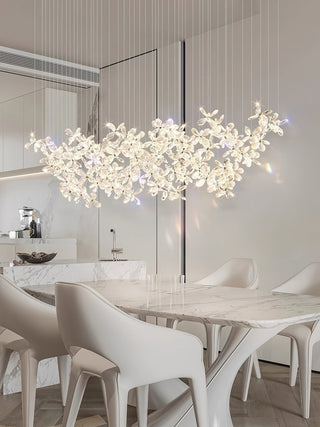 Lustra Lustre Cristal Papillon Bouquet Floral