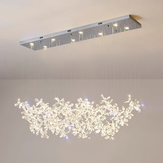 Lustra Lustre Cristal Papillon Bouquet Floral