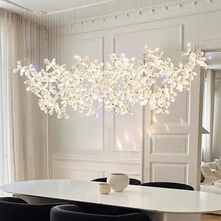 Lustra Lustre Cristal Papillon Bouquet Floral
