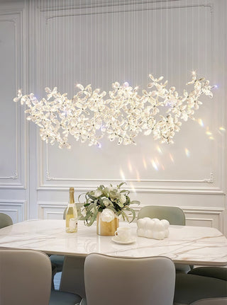 Lustra Lustre Cristal Papillon Bouquet Floral