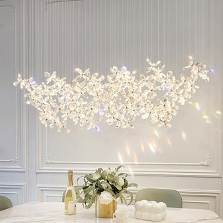Lustra Lustre Cristal Papillon Bouquet Floral