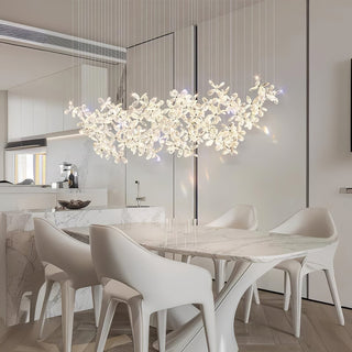 Lustra Lustre Cristal Papillon Bouquet Floral
